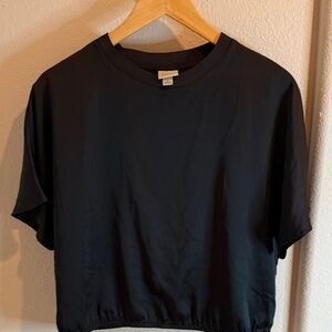 a new day Black Short Sleeve Top
